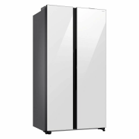 Холодильник Side-by-Side Samsung RS80F65M1WWT, No Frost, автооткрывание двери, 646 лt, белый/стекло