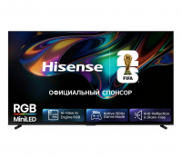 Телевизор QLED Hisense 100UR8S, RGB-Mini LED, Smart TV (HomeOS) 4K Ultra HD, 180Hz, черный