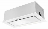 Вытяжка встраиваемая Meferi SMARTBOX60WH GLASS POWER, 60 см, 900 м3/ч, стекло, белый