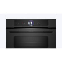 Духовой шкаф электрический с СВЧ Bosch CMG9361M1, черный