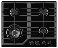 Варочная поверхность газовая Kuppersberg FG 63 B, черный/закаленное стекло