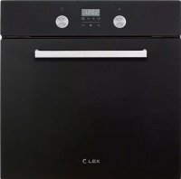 Духовой шкаф электрический LEX EDP 093 BL (черный), черный, с термощупом, конвекция