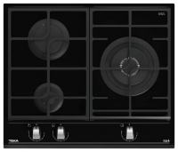 Варочная панель TEKA GZC 63310, черная, 3 газовые конфорки, Италия