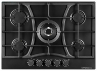 Варочная поверхность газовая Kuppersberg FS 73 Ant, черный/эмаль