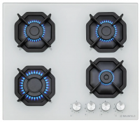 Газовая варочная панель Maunfeld EGHG.64.2CW/G, белый/закаленное стекло