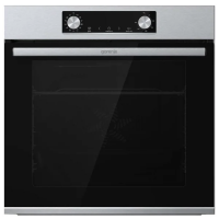 Электрический духовой шкаф Gorenje BO6737E02X, нержавеющая сталь/черный