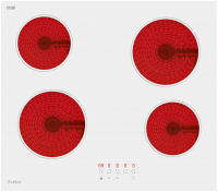 Электрическая варочная панель Evelux HEV 640 W (белый)