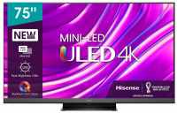 Телевизор Mini-LED Hisense 75U8HQ, Smart TV, черный/серый