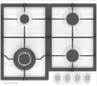 Газовая варочная панель Zigmund & Shtain G 14.6 W белый