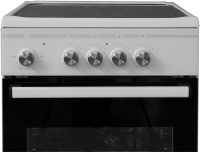 Плита Электрическая De Luxe 506004.14эс белый/черный стеклокерамика (без крышки)