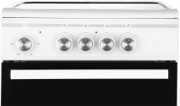 Плита Электрическая De Luxe 506004.14эс белый/черный стеклокерамика (без крышки)