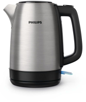 Чайник электрический Philips HD9350/90 1.7л. 1850Вт серебристый/черный (корпус: нержавеющая сталь)