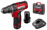 Дрель-шуруповерт Зубр ДШЛ-125-22 аккум. патрон:быстрозажимной (кейс в комплекте)