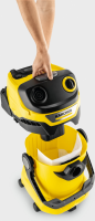 Строительный пылесос Karcher WD 5 V-25/5/22 1100Вт (уборка: сухая/сбор воды) желтый