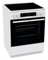 Плита Электрическая Gorenje GEC6C40WD белый стеклокерамика (без крышки)