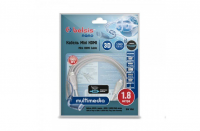 Кабель Belsis miniHDMI-HDMI BW1454, версия HDMI 1.4, серый, длина 1,8 м
