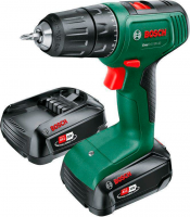 Дрель-шуруповерт Bosch Easydrill 18V-40 (2x 1,5Aч) + AL18V-20 кейс 1200Вт аккум. патрон:быстрозажимной (кейс в комплекте) (06039D8002)