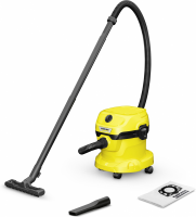 Пылесос профессиональный Karcher WD 2 Plus V-12/4/18 (1.628-000.0) желтый/черный