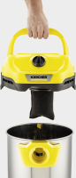 Пылесос профессиональный Karcher WD 2 Plus S V-15/4/18 (1.628-050.0) желтый/черный/серебристый