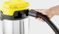 Пылесос профессиональный Karcher WD 2 Plus S V-15/4/18 (1.628-050.0) желтый/черный/серебристый