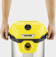 Пылесос профессиональный Karcher WD 2 Plus S V-15/4/18 (1.628-050.0) желтый/черный/серебристый