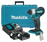 Гайковерт Makita DTW180RFE аккум. патрон:квад.3/8" (кейс в комплекте)
