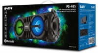 Колонка портативная Sven PS-485 черный 28W 2.0 BT/USB 10м (SV-017408)