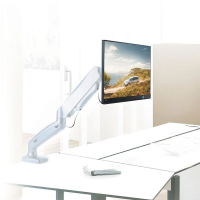 Кронштейн для мониторов Arm Media LCD-T21W белый 15"-32" макс.6.5кг настольный поворот и наклон верт.перемещ.