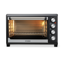 Мини-печь Hyundai MIO-HY075, серебристый/черный