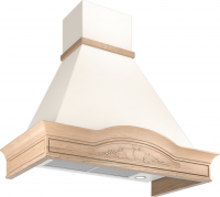 Вытяжка каминная Elikor Вилла Фрукты 90П-650-П3Д бежевый/дуб