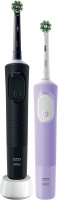 Набор электрических зубных щеток Oral-B Vitality Pro черный/лиловый