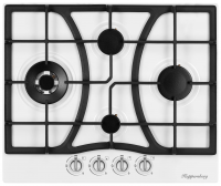 Варочная поверхность газовая Kuppersberg FS 604 W Silver, белый/серебристый/эмаль