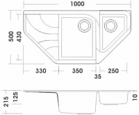 Мойка кухонная Smeg LSE102RA