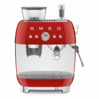 Кофеварка рожковая с встроенной кофемолкой Smeg EGF03RDEU, красный