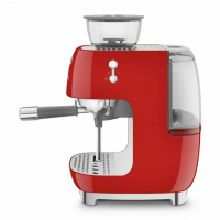 Кофеварка рожковая с встроенной кофемолкой Smeg EGF03RDEU, красный