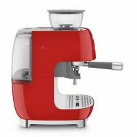 Кофеварка рожковая с встроенной кофемолкой Smeg EGF03RDEU, красный