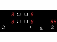 Индукционная варочная панель Haier HHY-Y64NFB, черный/серебристый