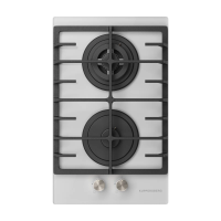 Варочная поверхность газовая Kuppersberg FG 33 W, белый/закаленное стекло