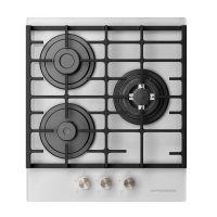 Газовая варочная панель Kuppersberg FG 45 W, белый/закаленное стекло