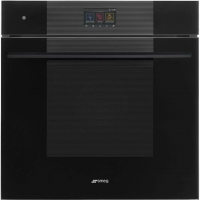 Электрический духовой шкаф с паром и СВЧ Smeg SO6104APB3, черный