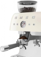 Кофеварка рожковая с встроенной кофемолкой Smeg EGF03CREU, бежевый