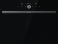 Компактный электрический духовой шкаф с СВЧ Gorenje BCM4547DG, черный