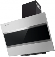 Вытяжка наклонная Maunfeld Bridge 60, нержавеющая сталь/черное стекло