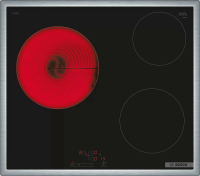 Варочная панель электрическая Bosch PKM645BB2E, черный/серебристый