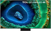 Телевизор QLED TCL 75C855, Smart TV, черный