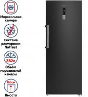 Морозильная камера Maunfeld MFFR185SB