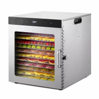 Сушка для фруктов и овощей Kitfort KT-1951 12 под. 1000Вт нержавеющая сталь