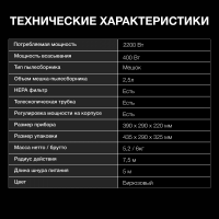 Пылесос Hyundai HYV-B4990 бирюзовый/черный