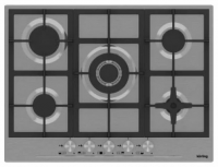 Газовая варочная панель Korting HG 765 CTX (нержавейка)