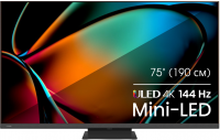 Телевизор LED Hisense 75U8KQ, Smart TV, темно-серый